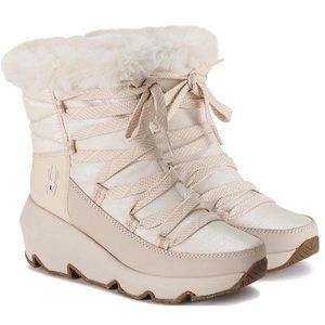 Spyder Camden Faux Fur Trim Waterproof Insulated Boot Women Ivory CREAM Beige 10